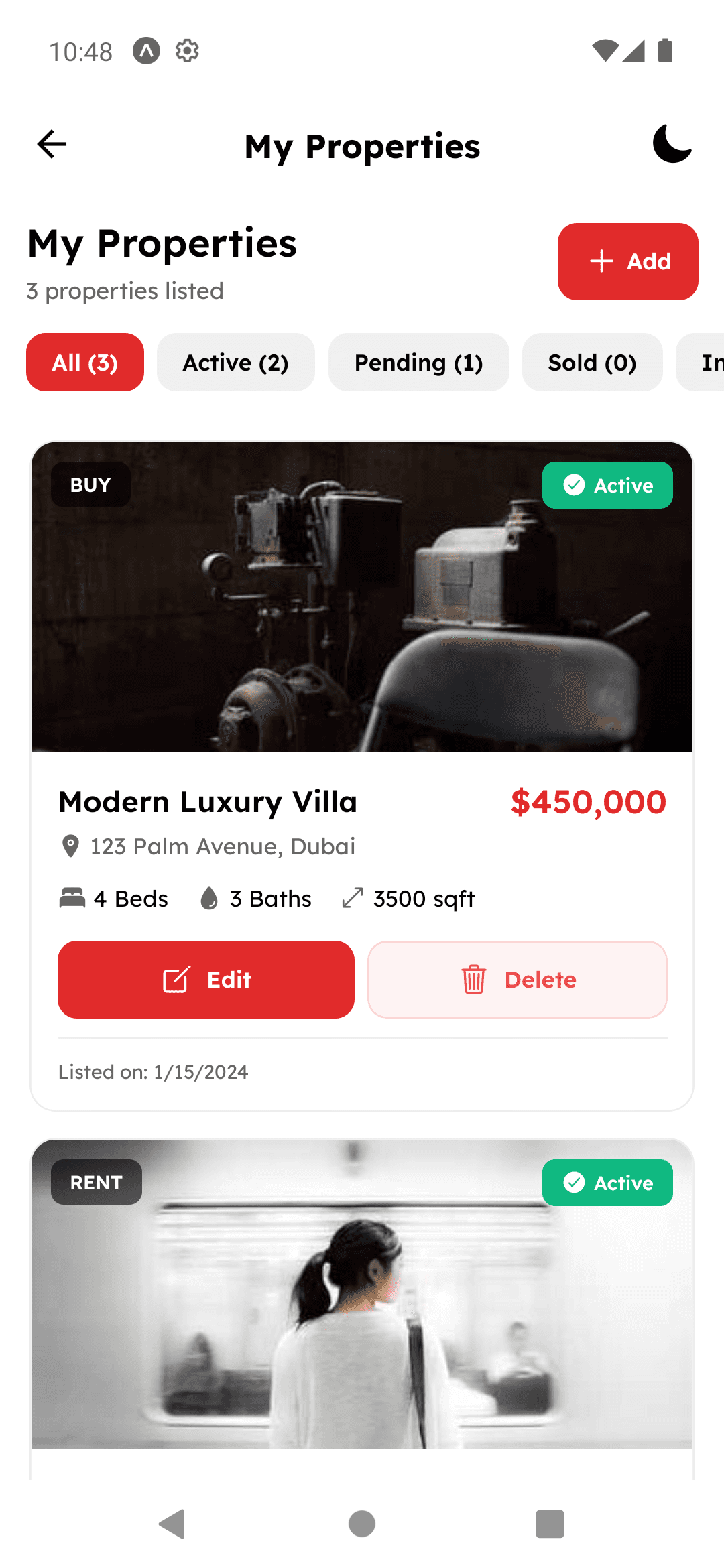 Real Estate screen 22