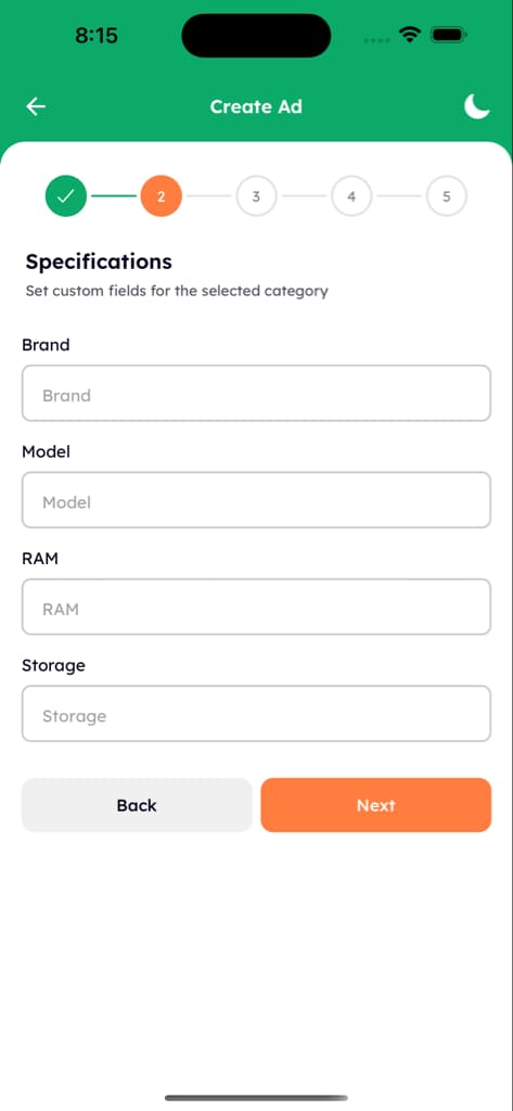 Dashboard & Manage Ads - Screen 3