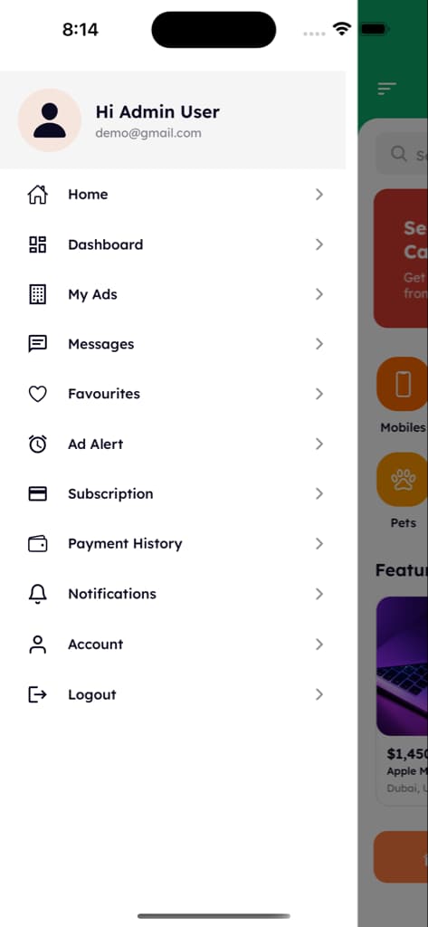 Dashboard & Manage Ads - Screen 7