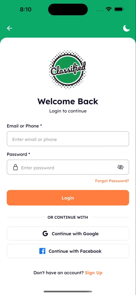 Authentication - Screen 3