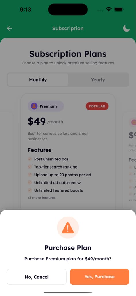 Payments & Finance - Screen 4