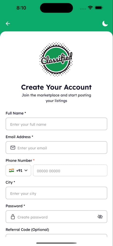 Authentication - Screen 2
