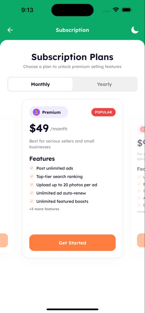 Payments & Finance - Screen 3