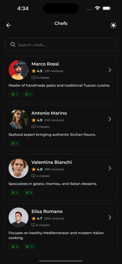 Profiles & Listings - Screen 3