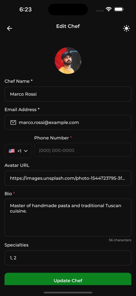 Dashboard & Manage Classes - Screen 14
