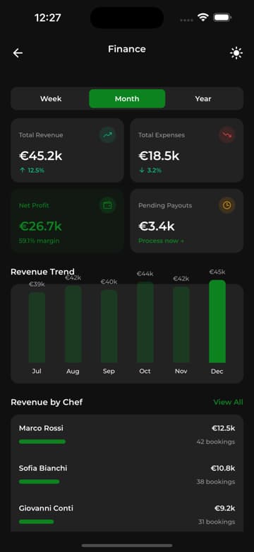 Payments & Finance - Screen 1