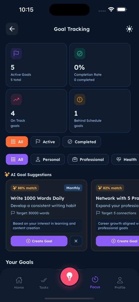 Focus & Productivity - Screen 2