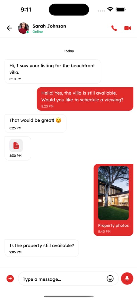 Messages & Chat - Screen 3