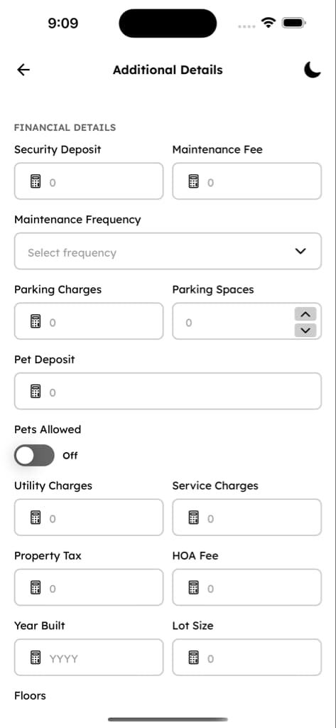 Dashboard & Manage Properties - Screen 4