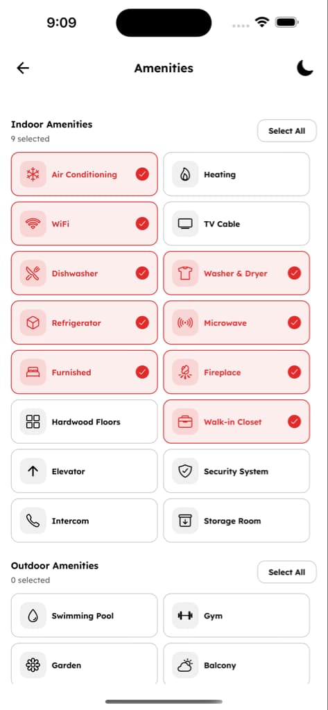 Dashboard & Manage Properties - Screen 5