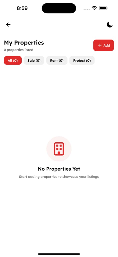 Dashboard & Manage Properties - Screen 15