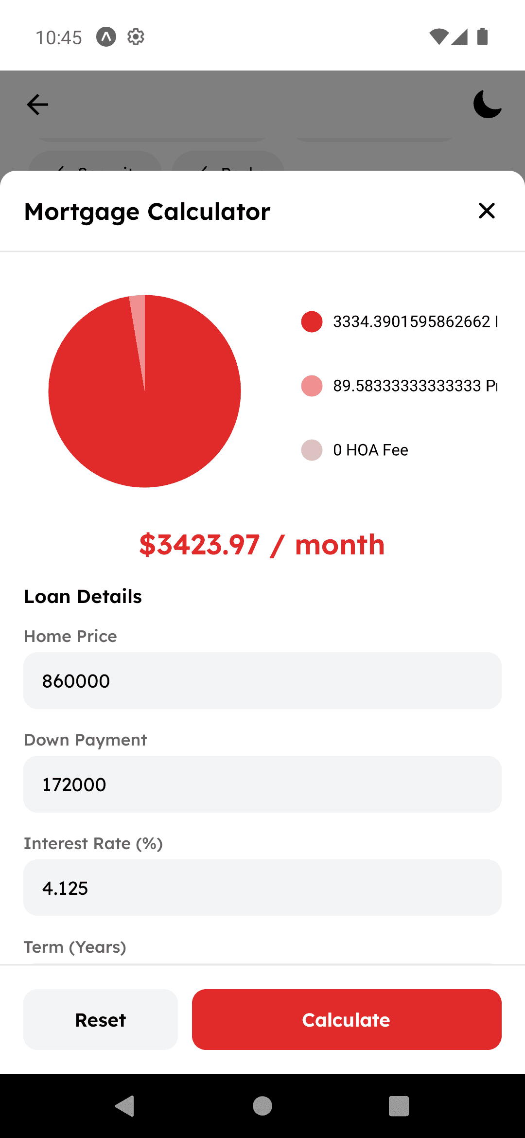 Real Estate screen 32