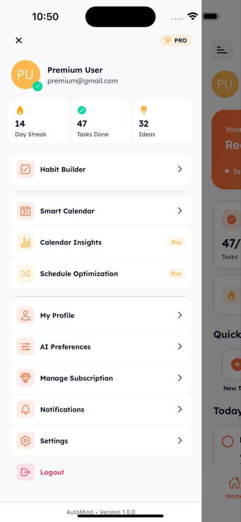 Main Dashboard - Screen 2