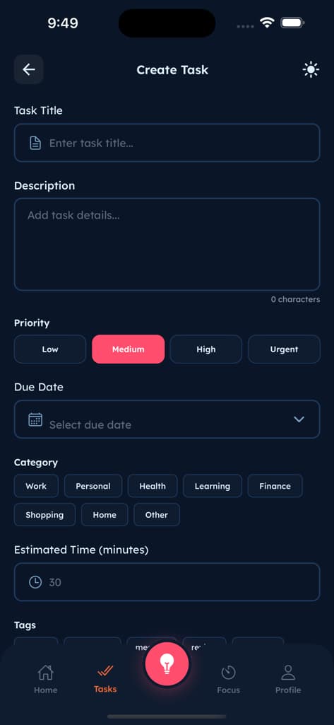 AI Task Intelligence - Screen 3