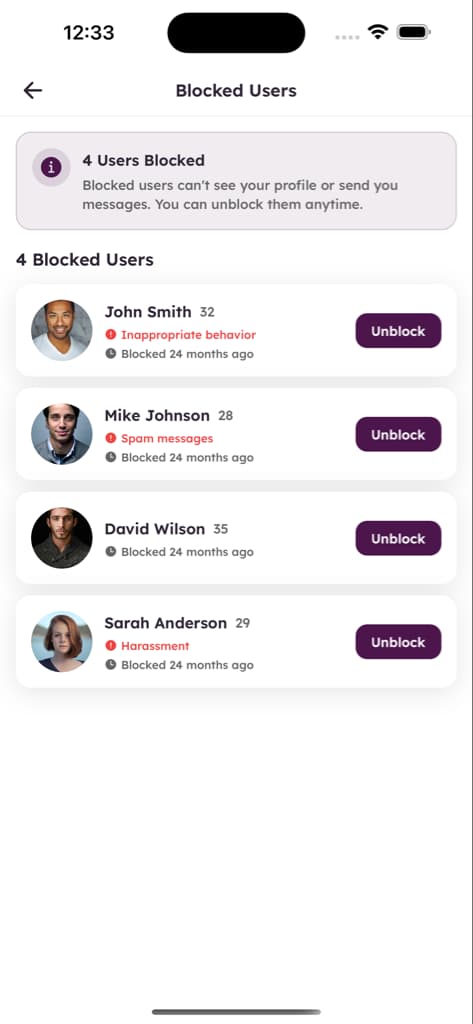 Settings & Support - Screen 5