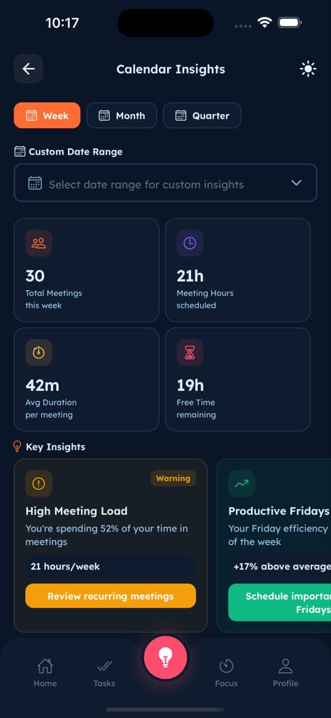 Calendar Integration - Screen 1