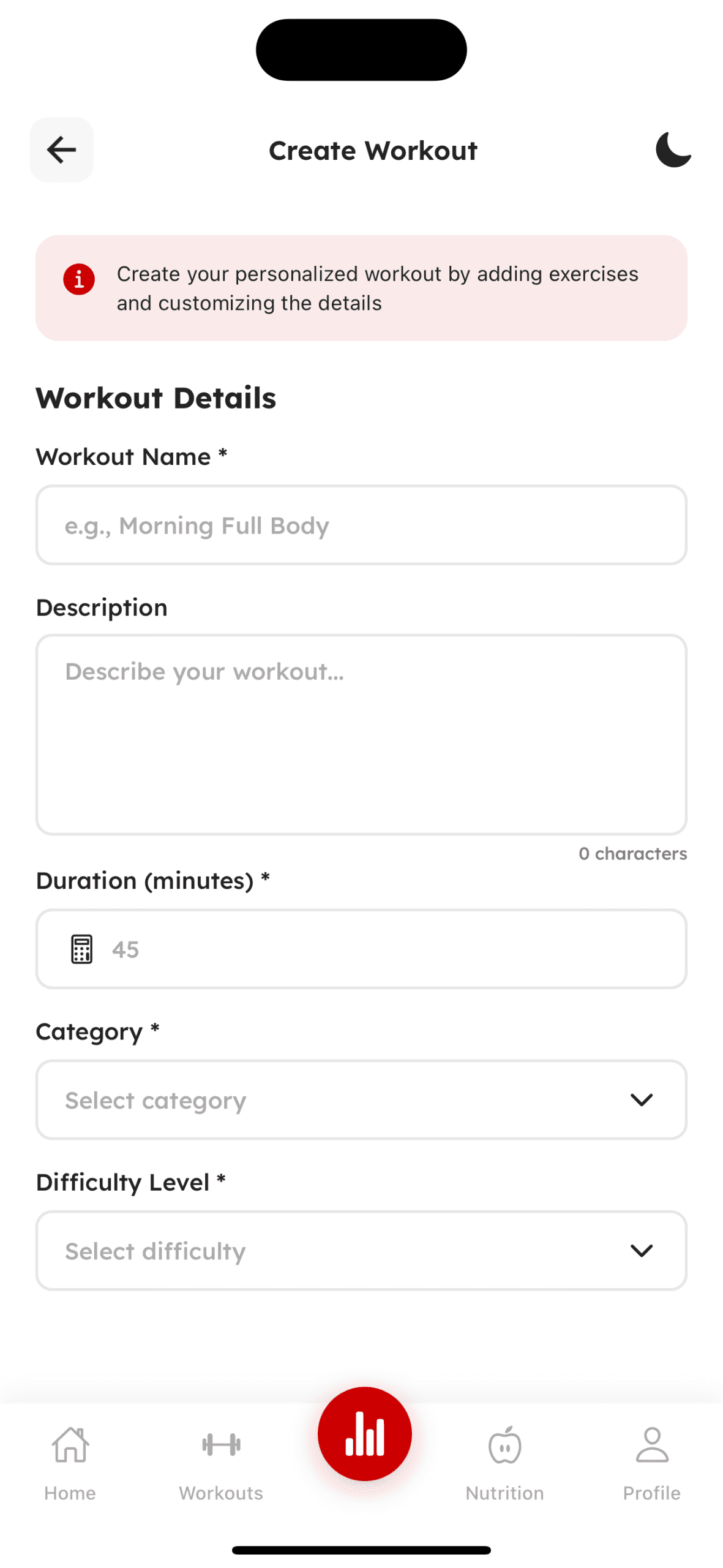 Workout & Training - Screen 13