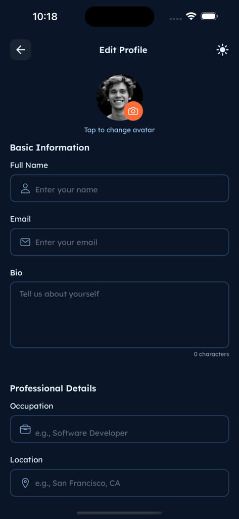 Settings & Profile - Screen 2