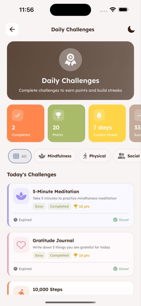 Goals & Habits - Screen 2