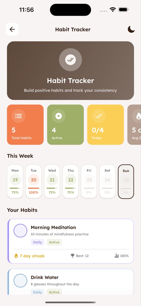Goals & Habits - Screen 3