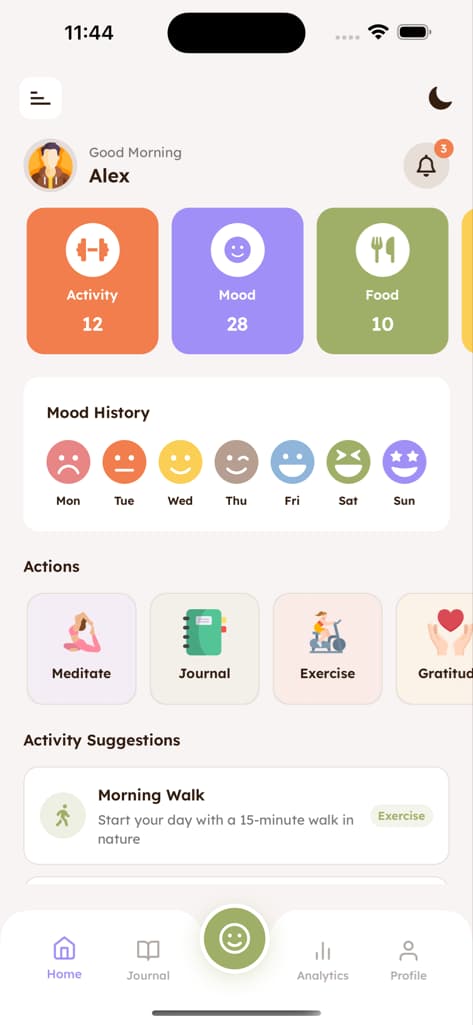 Main Dashboard - Screen 3