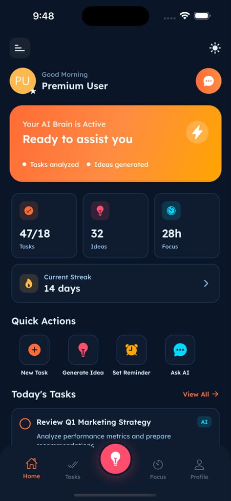 Main Dashboard - Screen 3