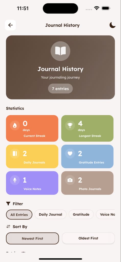 Journaling & Notes - Screen 1