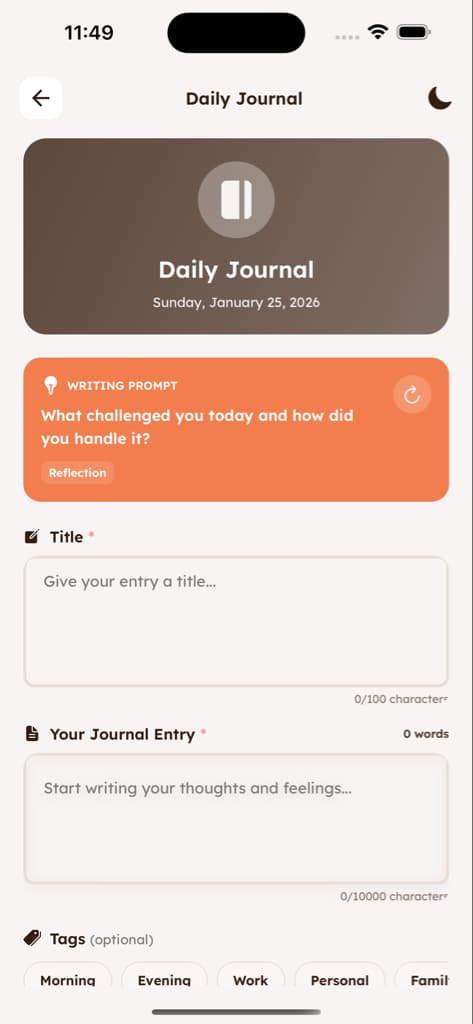 Journaling & Notes - Screen 3