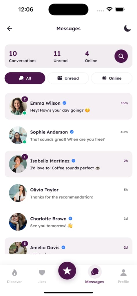 Messaging - Screen 1