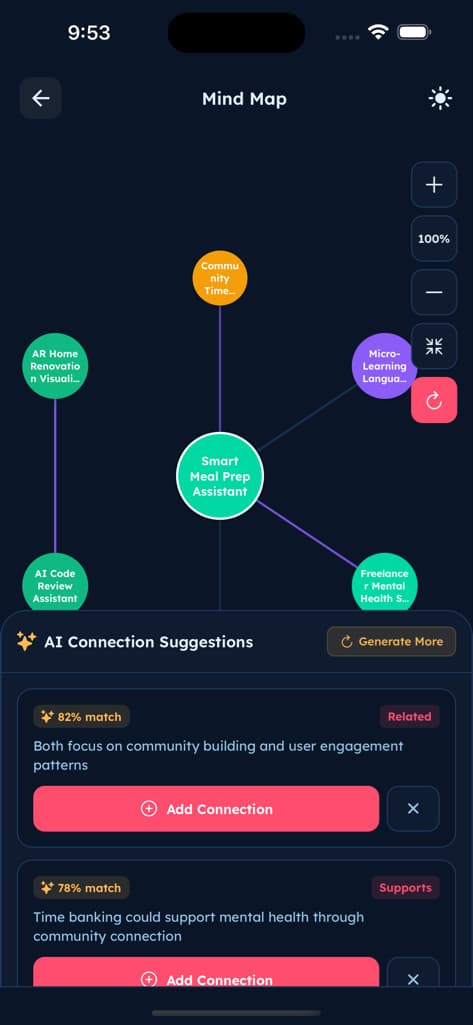 Idea Generation Hub - Screen 9