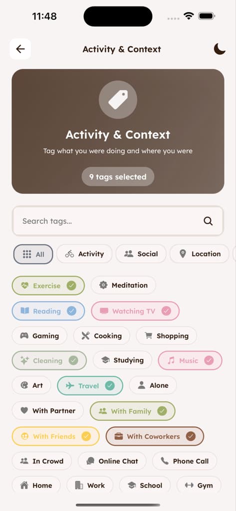 Mood Logging - Screen 5