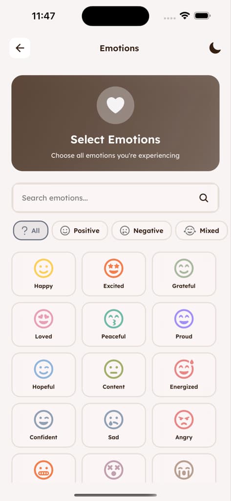 Mood Logging - Screen 4
