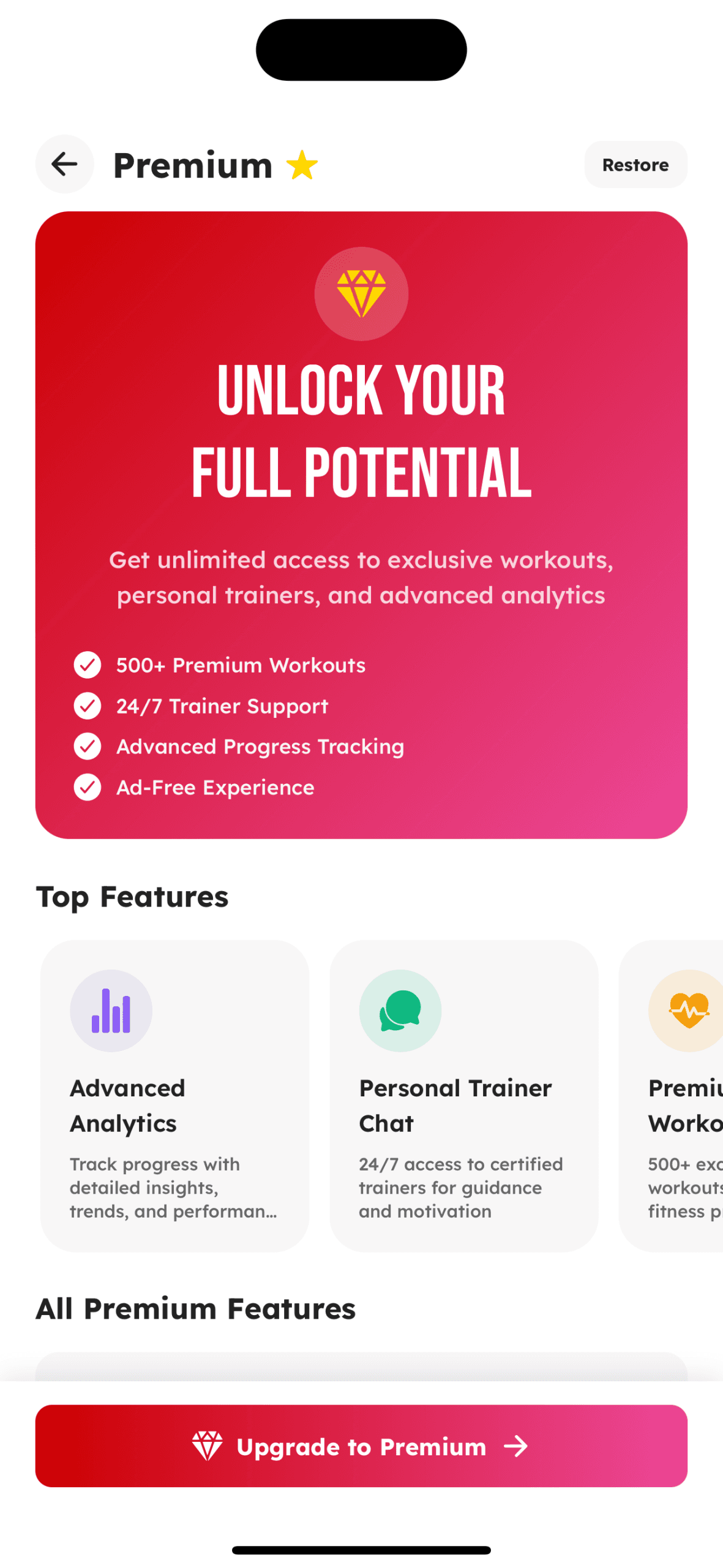 Premium & Subscription - Screen 1