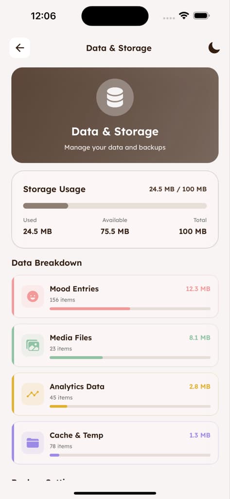 Profile & Settings - Screen 4