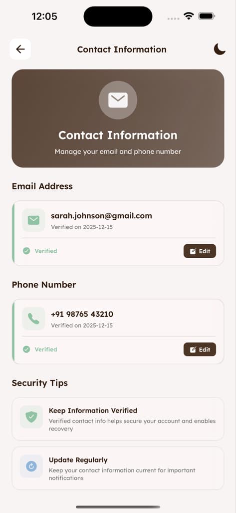 Profile & Settings - Screen 8