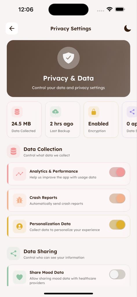 Profile & Settings - Screen 2