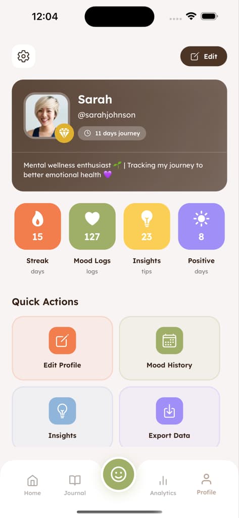 Profile & Settings - Screen 3