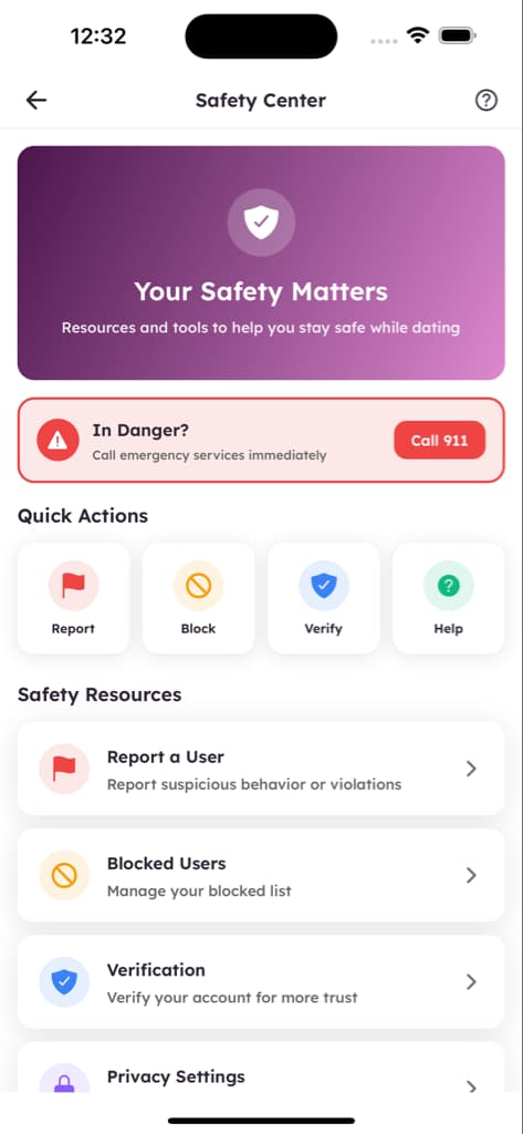 Safety & Trust - Screen 1