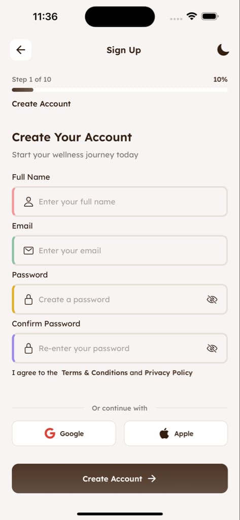 Authentication & Onboarding - Screen 1
