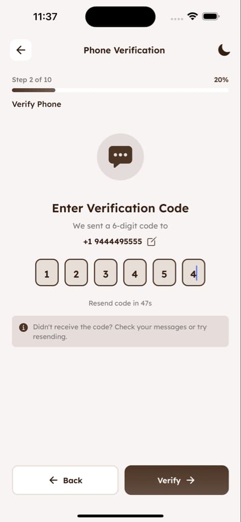 Authentication & Onboarding - Screen 3