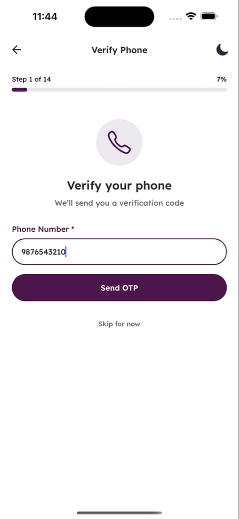 Authentication & Onboarding - Screen 3