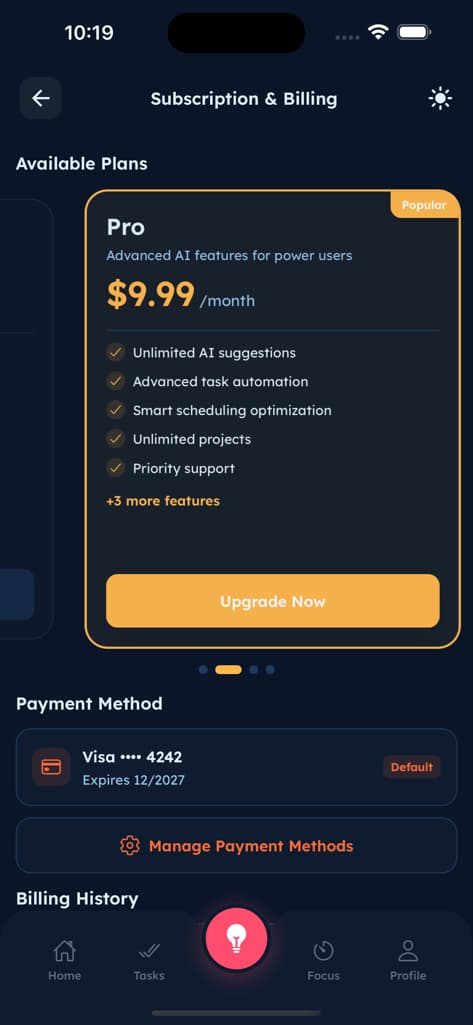 Settings & Profile - Screen 7