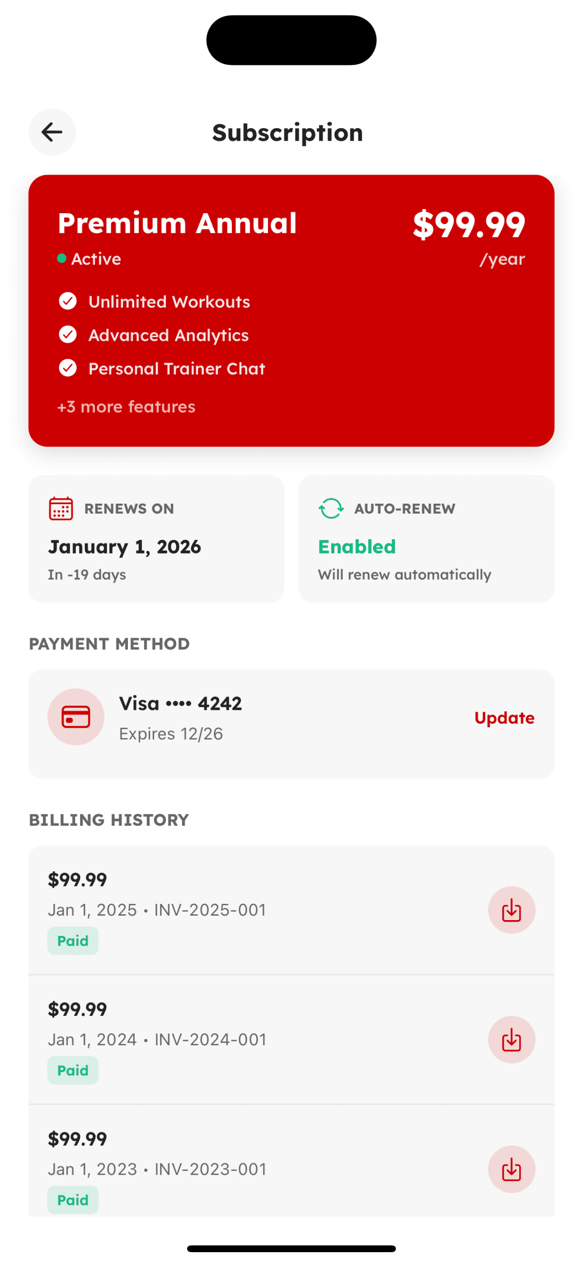 Premium & Subscription - Screen 4