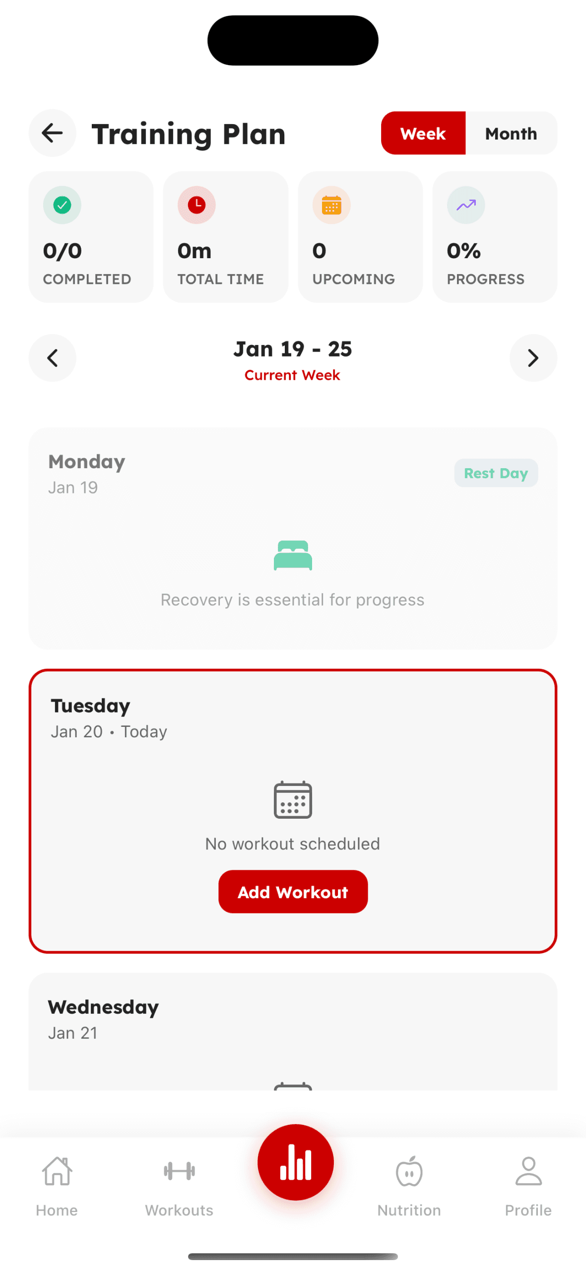 Workout & Training - Screen 9