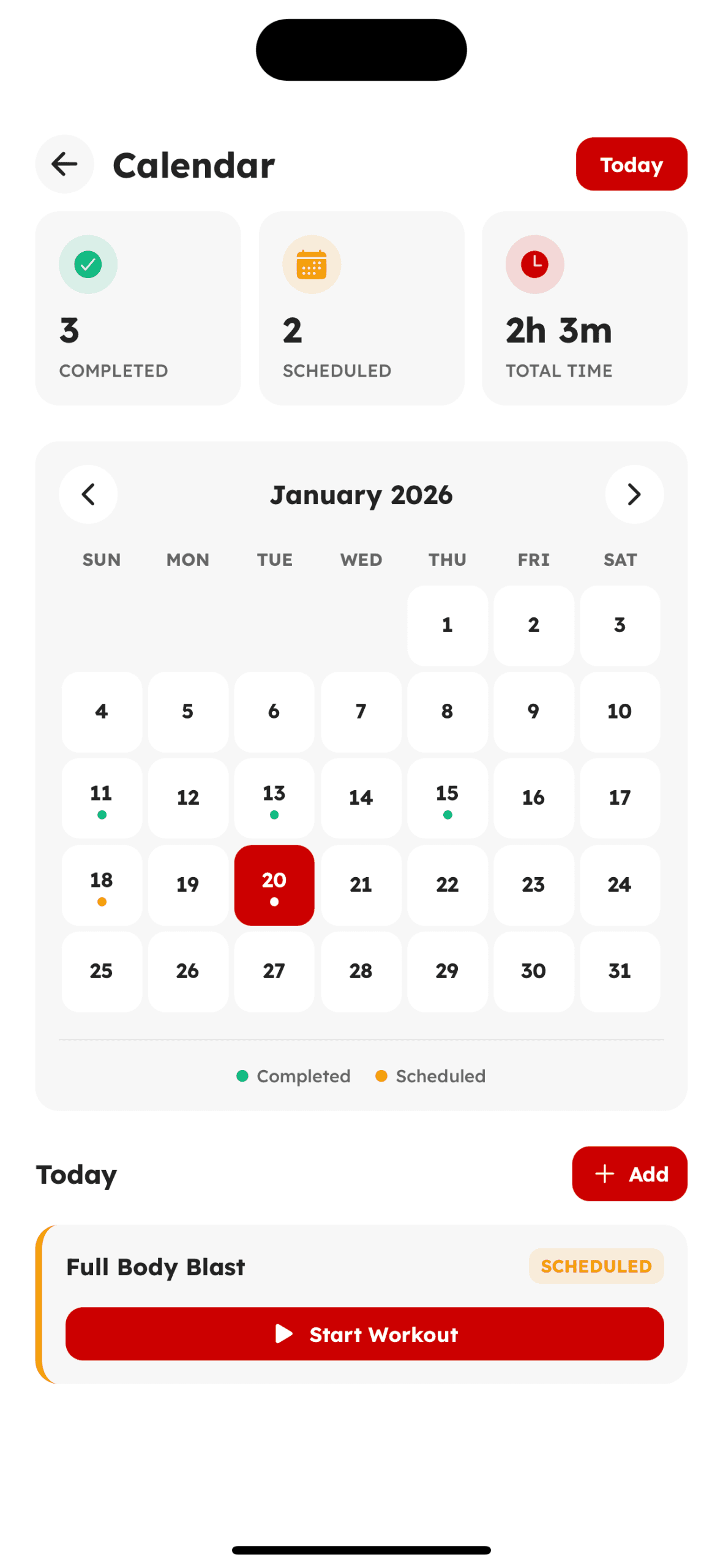 Workout & Training - Screen 6