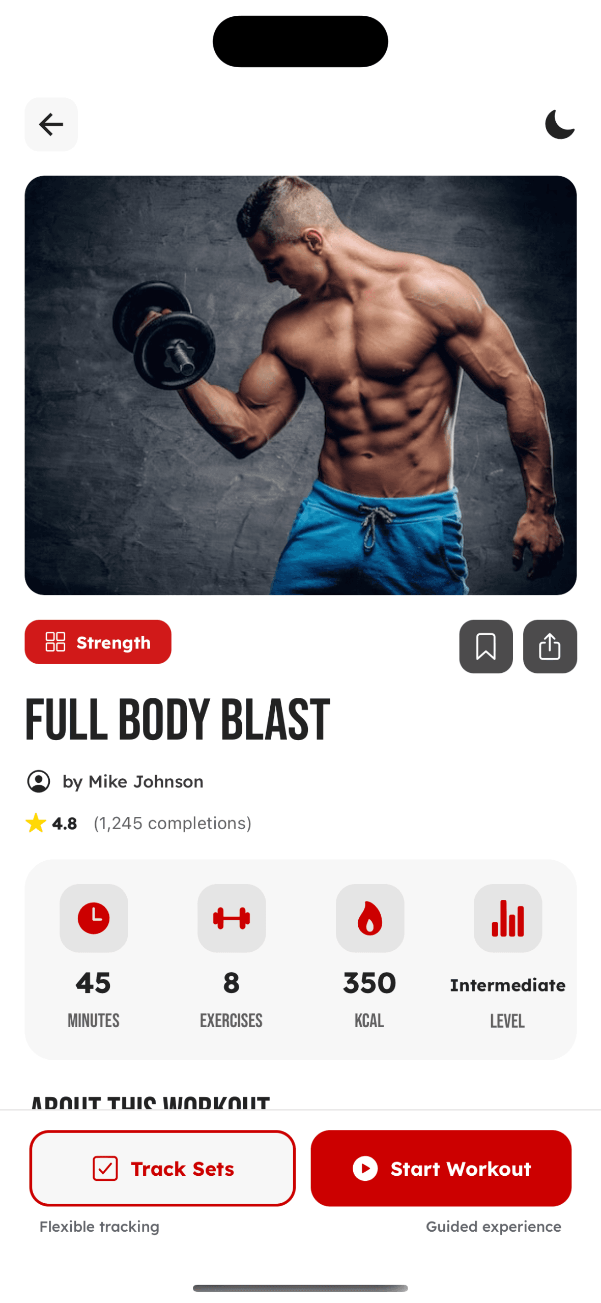 Workout & Training - Screen 3