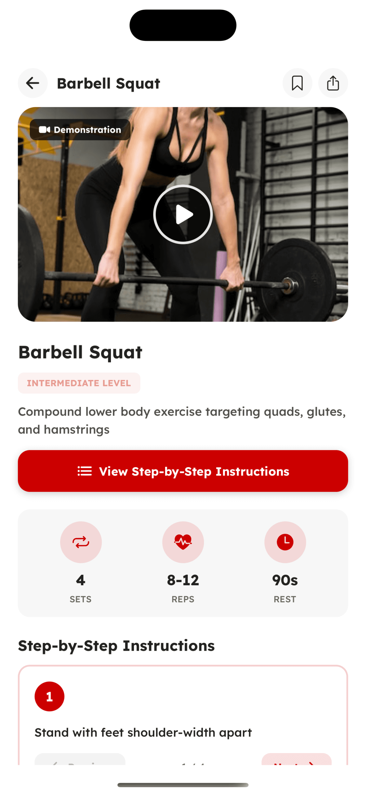 Workout & Training - Screen 4